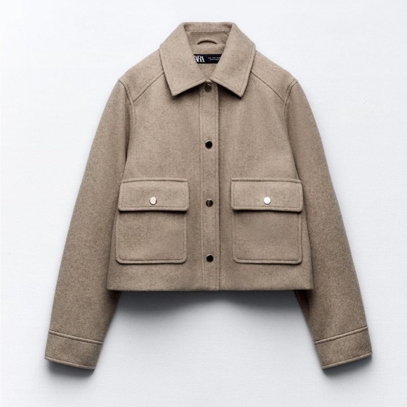 Zara Jackets & Blazers - ZARA SOFT STYLE CROP JACKET - NWOT